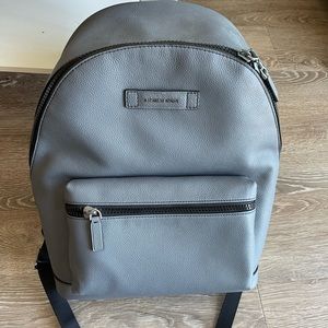 Michael Kors Cooper Leather Backpack Gray New